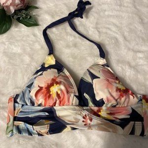 NWT  S (4-6) Floral Black Hawaiian Target Bikini Top Free Shipping #028